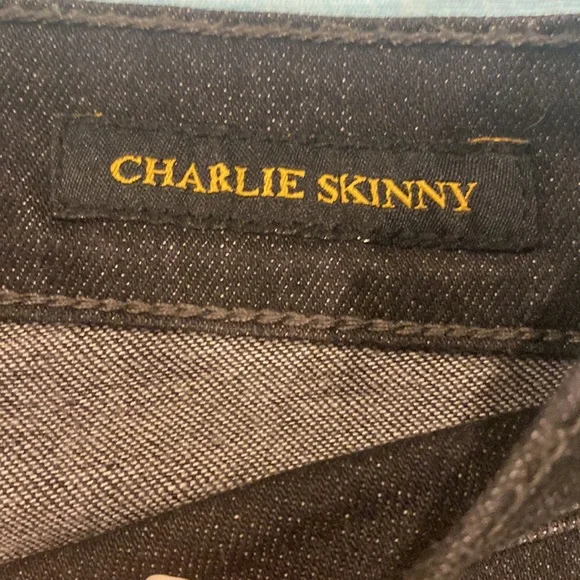 Lucky Brand 4/27 Black Ripped Jeans - Picture 2 of 7